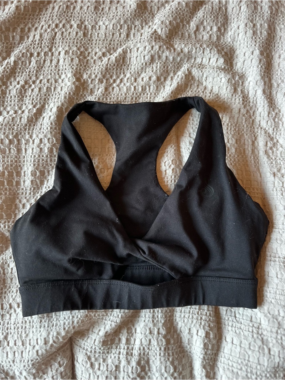 Ryderwear Black Crossover Racerback Sports Bra